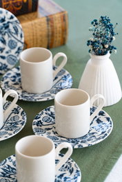 Hermia Nilüfer 12 Juego de tazas de café Multicolor (12 piezas) de Porcelana
